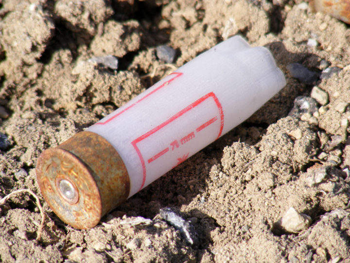 Pictures of used bullets and cartridges