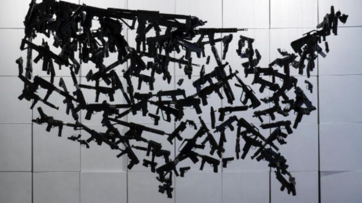 Artist Michael Murphy gun art Identity Crisis