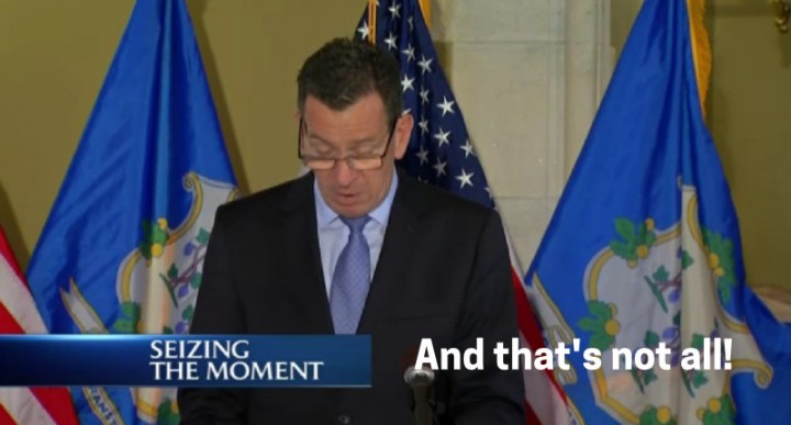 Gov dan malloy ct seizing more than just moments