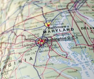 map of maryland