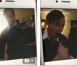 screenshots from a facebook video
