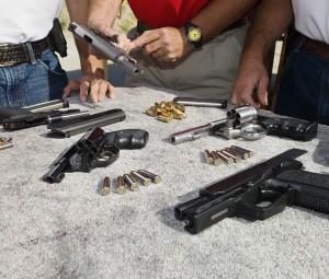 selection of guns