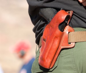 open carried gun holster